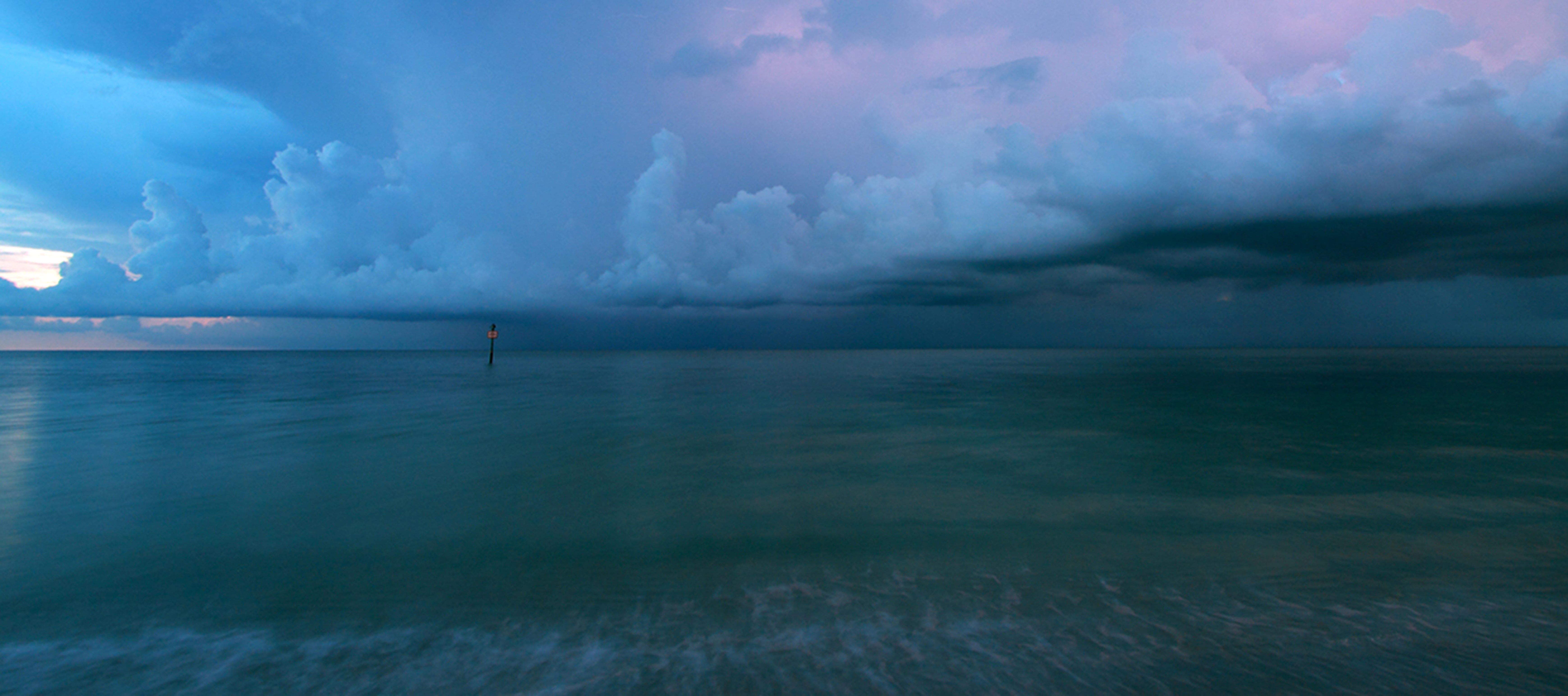 Zuidema, a nature photographer, prefers shooting clouds. She took this picture on the South Florida coast, looking out over Biscayne Bay.